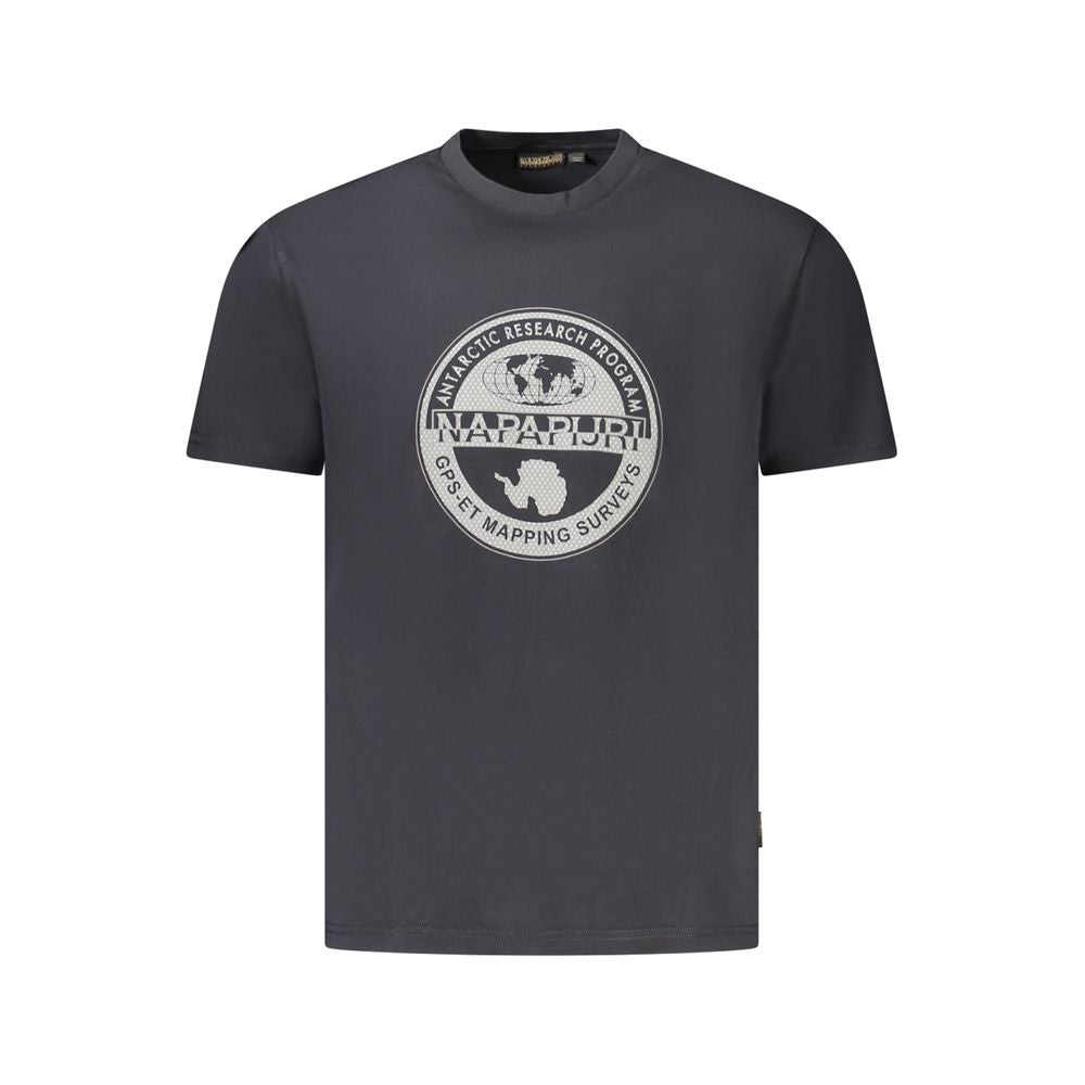 Black Cotton Men T-Shirt - ventzia
