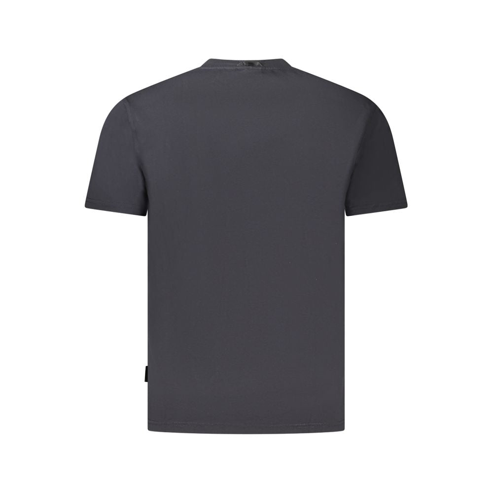Black Cotton Men T-Shirt - ventzia