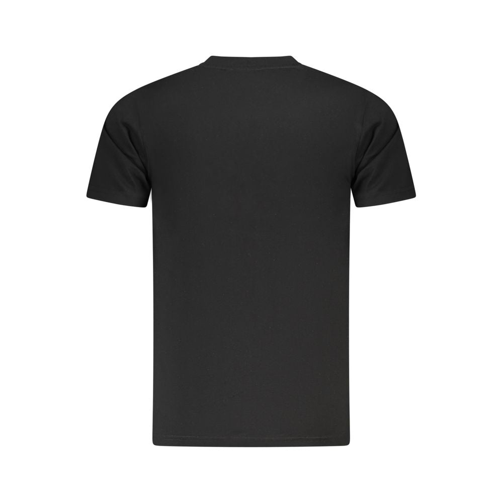 Black Cotton Men T-Shirt - ventzia