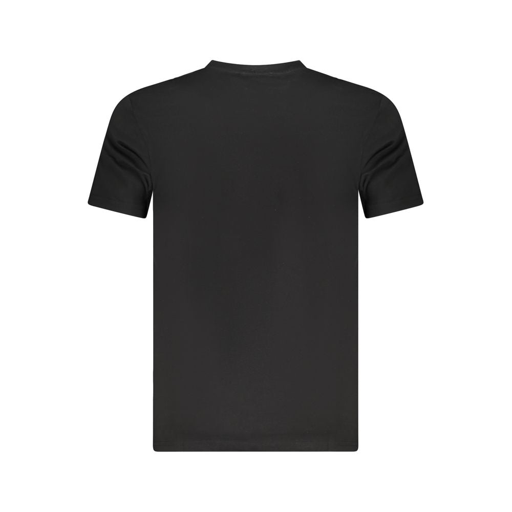 Black Cotton Men T-Shirt - ventzia