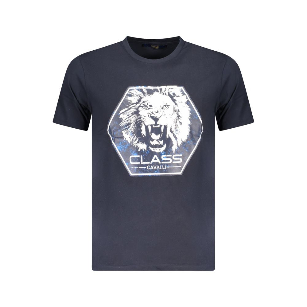 Blu Cotton Men T-Shirt - ventzia