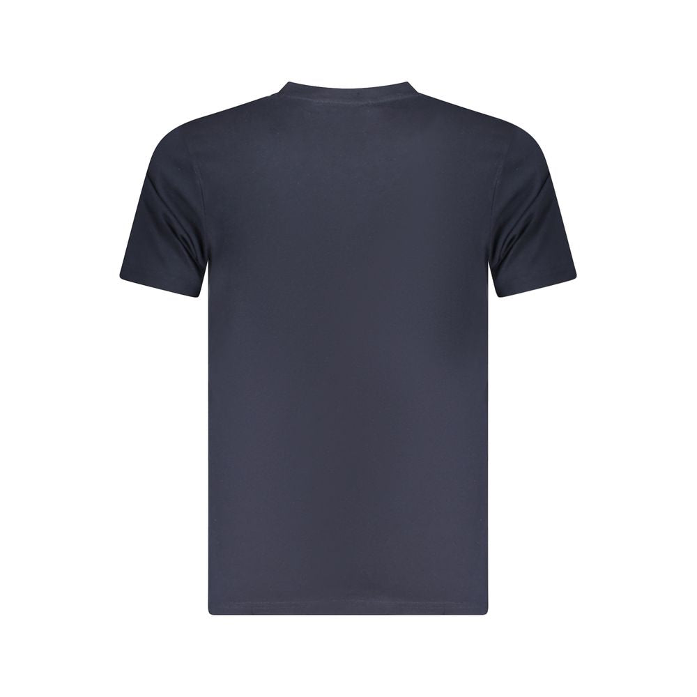 Blu Cotton Men T-Shirt - ventzia