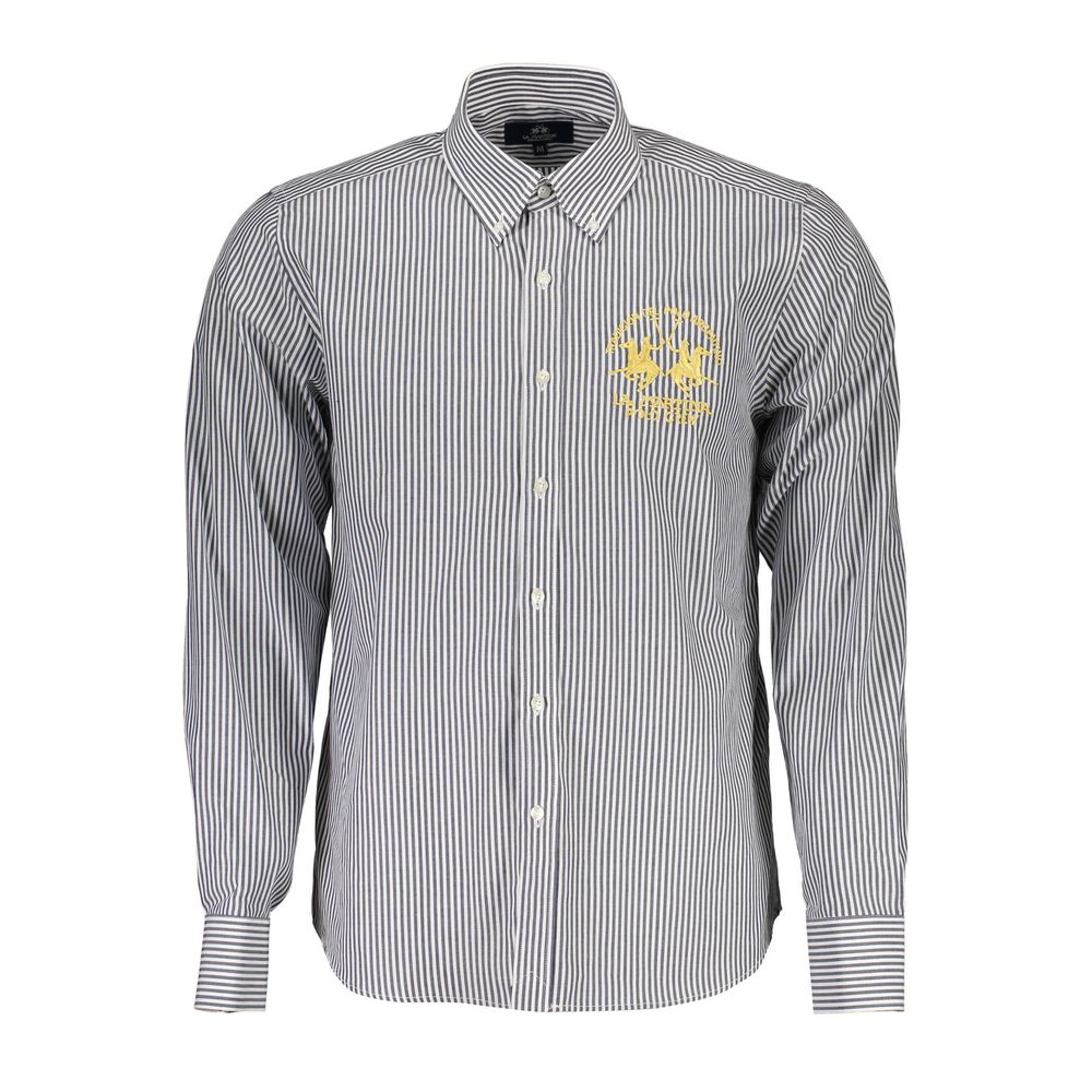 Blu Cotton Men Shirt - ventzia