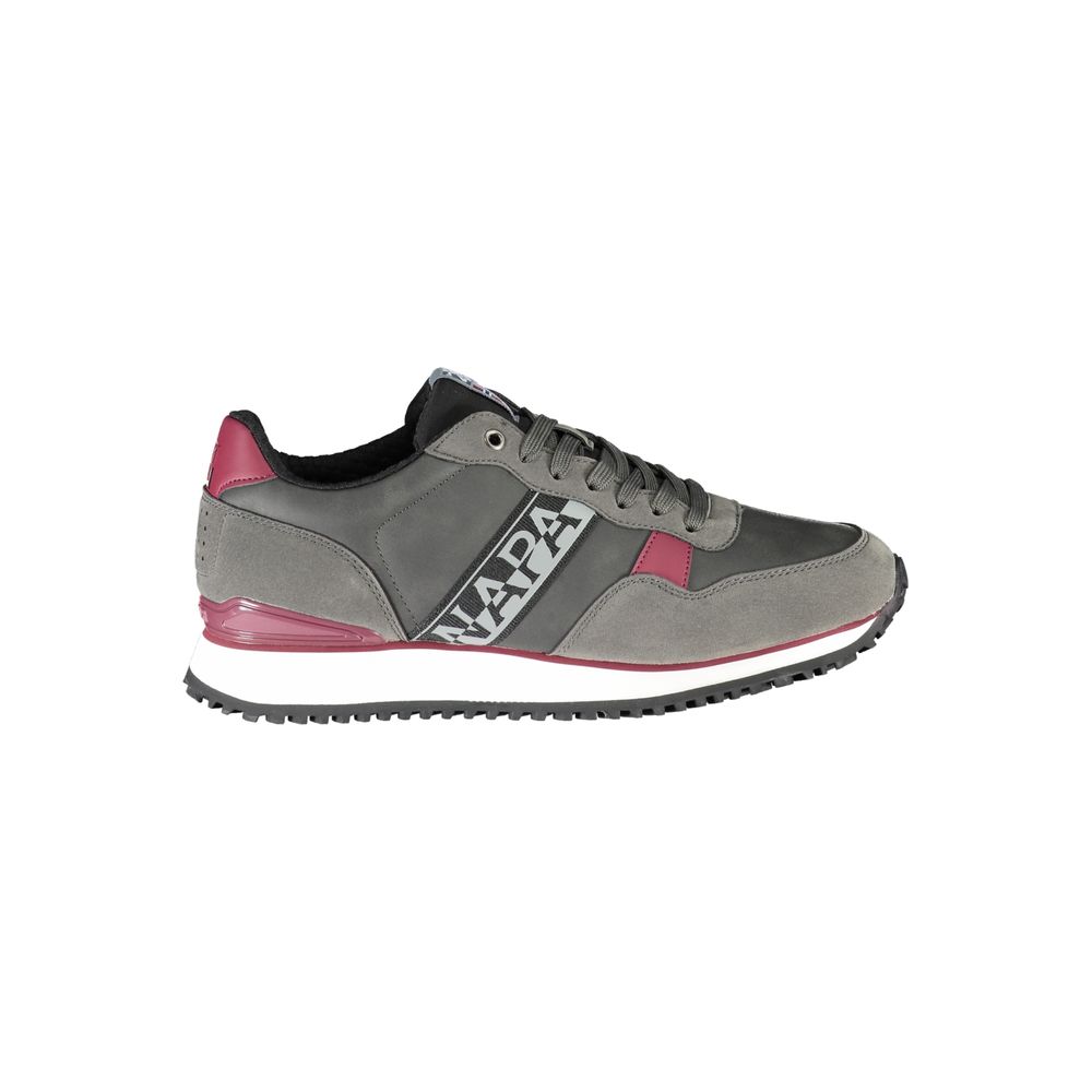 Grigio Polyurethane Men Sneaker