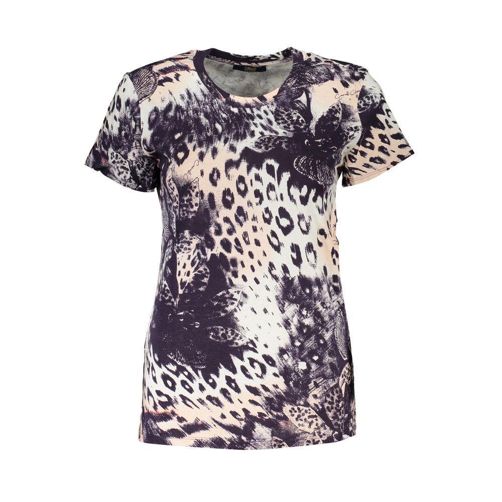 Pink Cotton Women T-Shirt