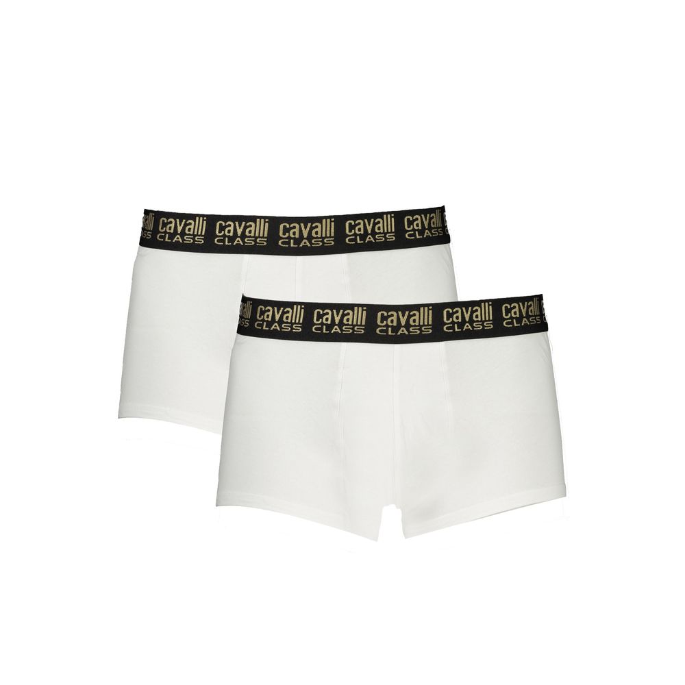 White Cotton Men's Boxer Briefs - ventzia