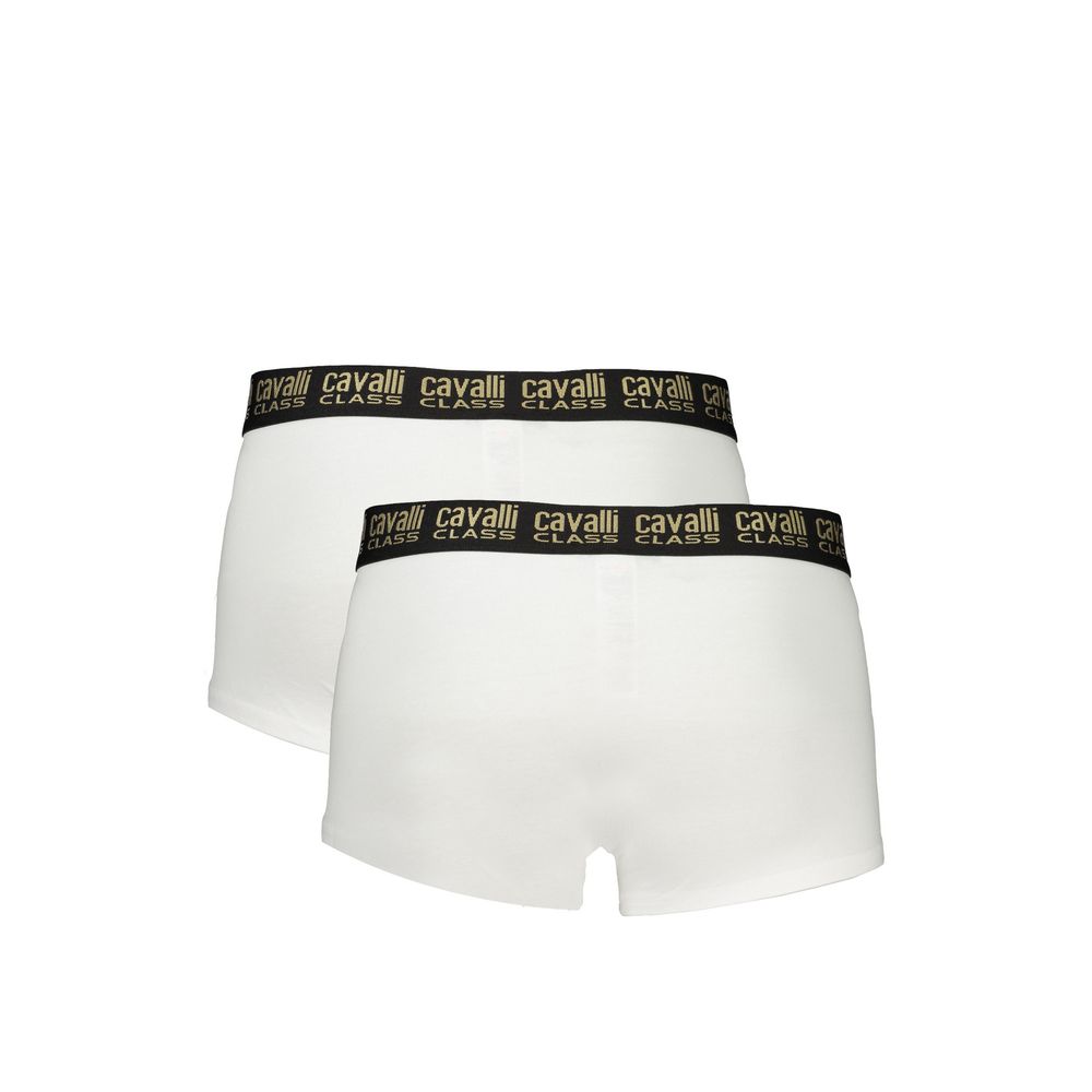 White Cotton Men's Boxer Briefs - ventzia