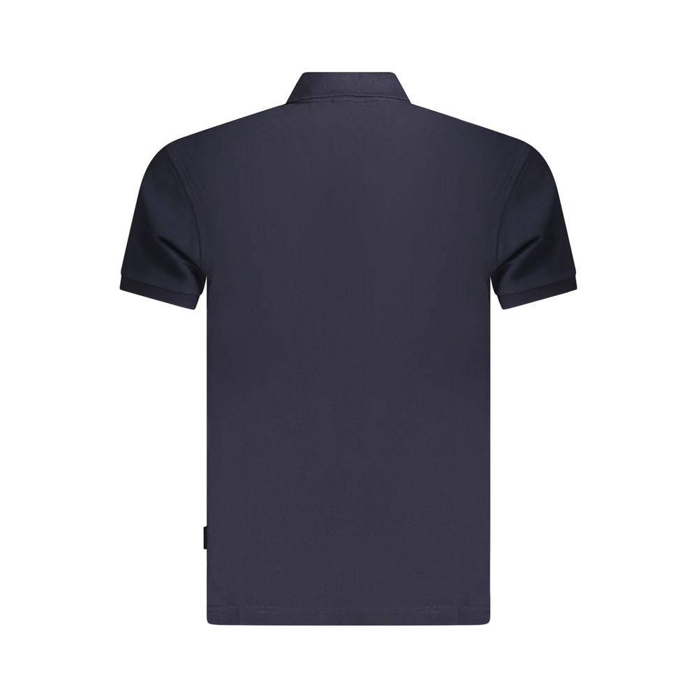 Blue Cotton Polo Shirt