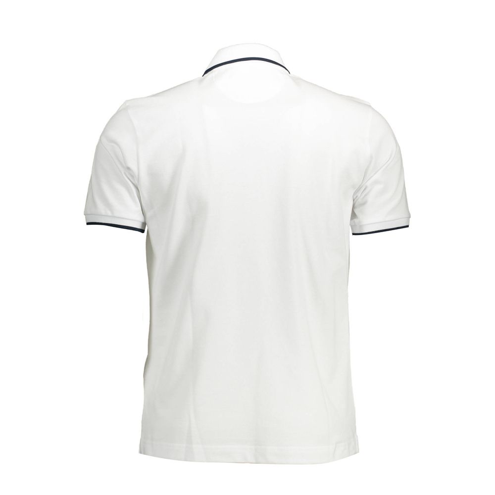 White Cotton Men's Polo Shirt - ventzia