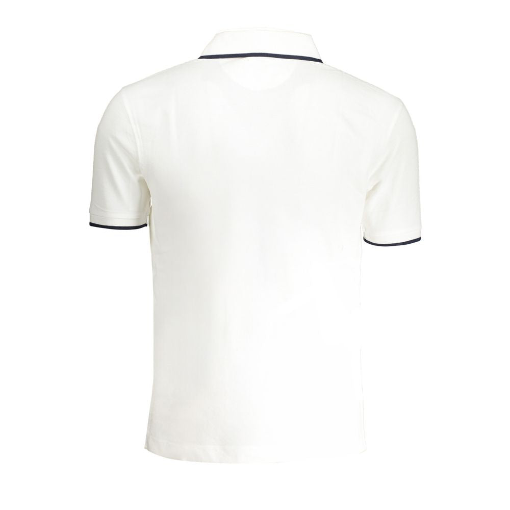 White Cotton Men's Polo Shirt - ventzia