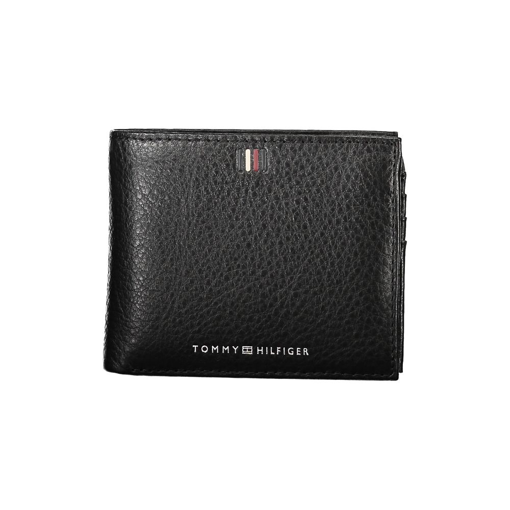 Sleek Black Leather Wallet with Ample Storage - ventzia