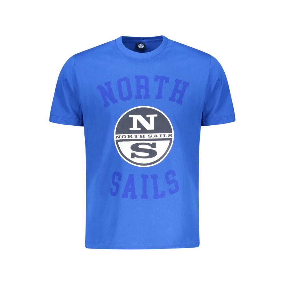 Blue Cotton Men's T-Shirt - ventzia