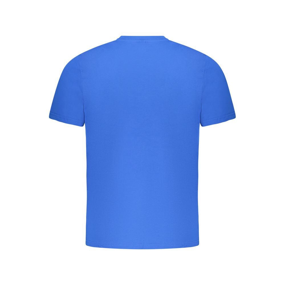 Blue Cotton Men's T-Shirt - ventzia