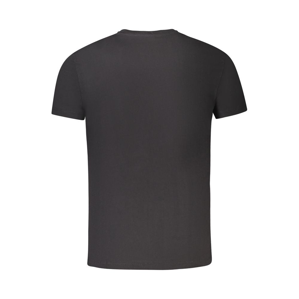 Black Cotton Men's T-Shirt - ventzia