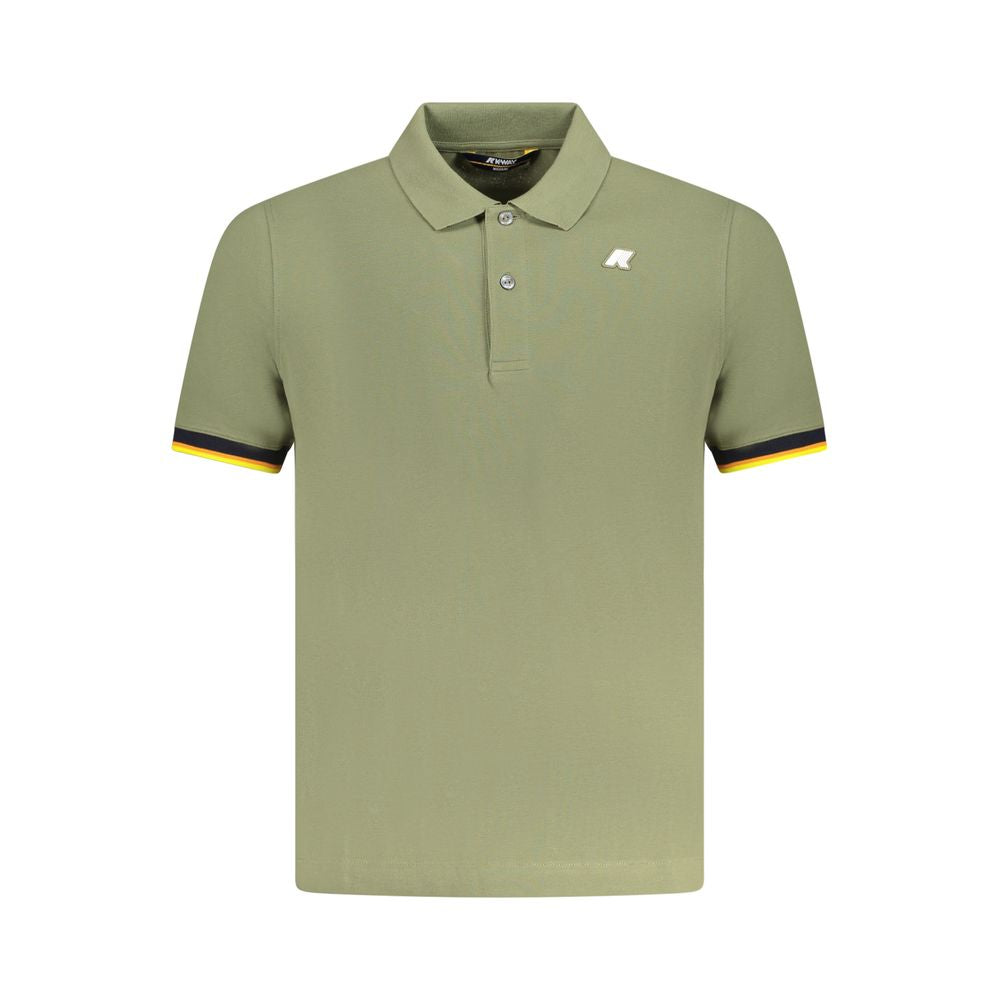Green Cotton Polo Shirt