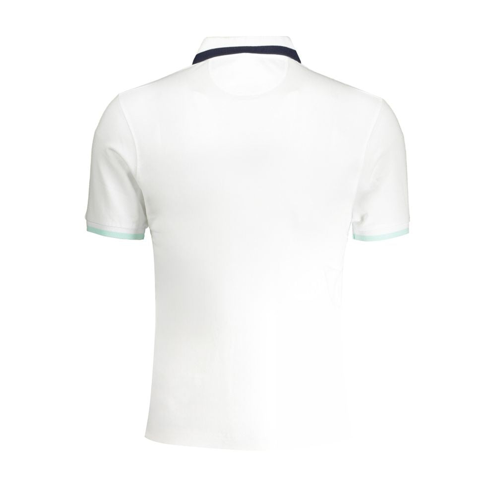 White Cotton Polo Shirt - ventzia