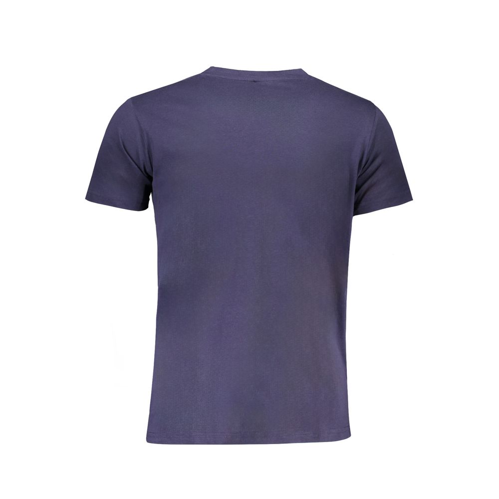 Blue Cotton Men T-Shirt - ventzia