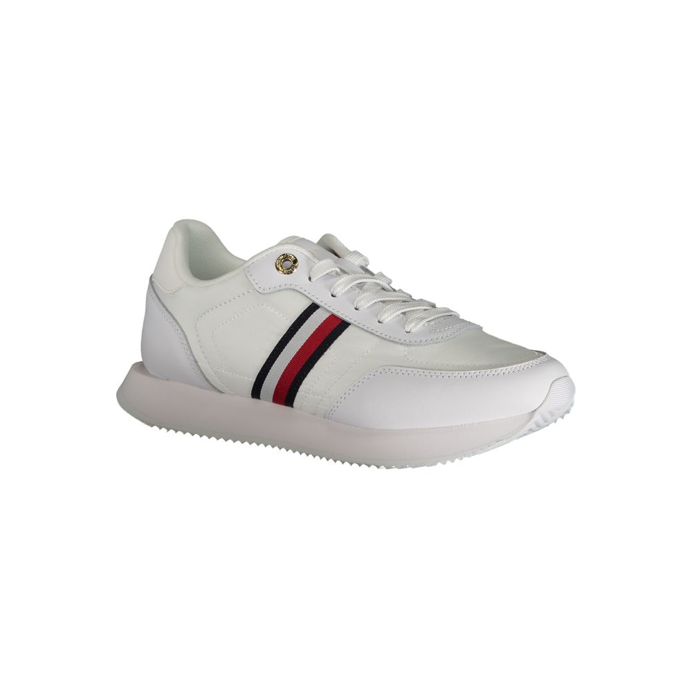 White Leather Women Sneaker - ventzia