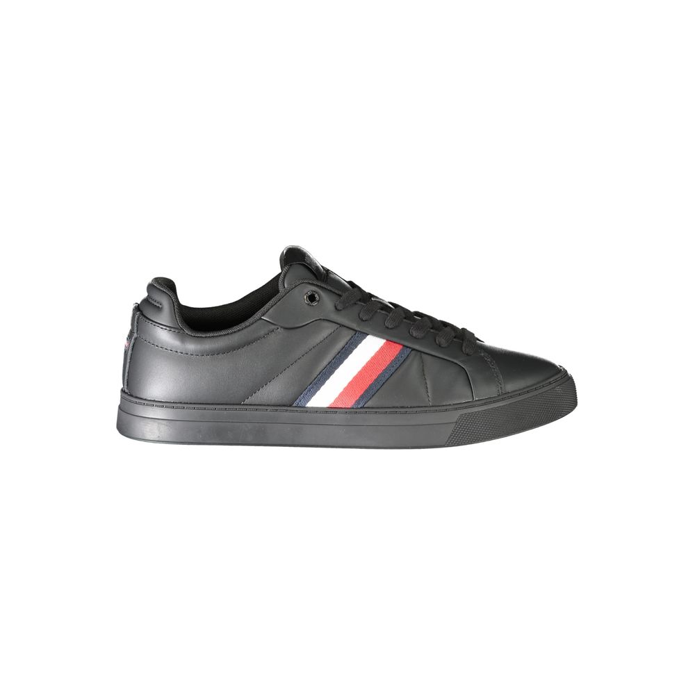 Black Leather Men Sneaker - ventzia