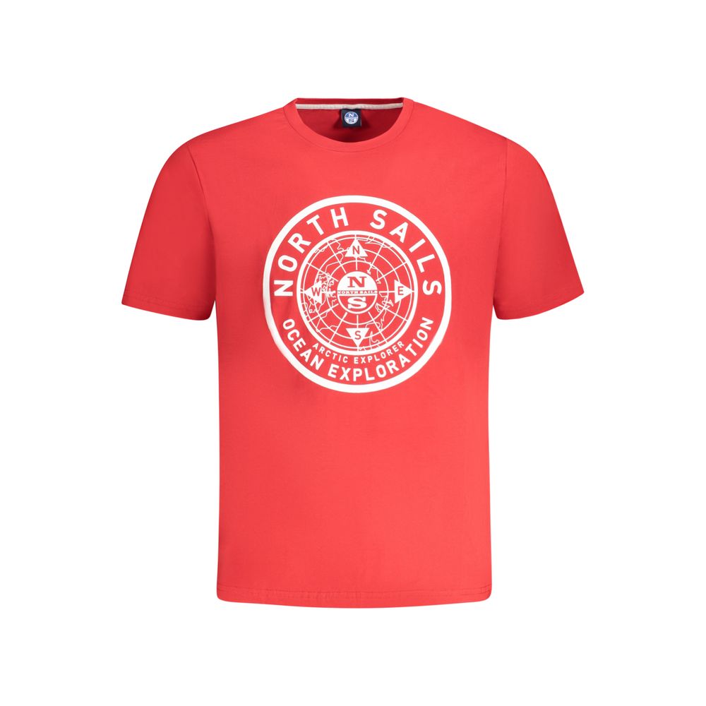 Red Cotton Men T-Shirt - ventzia