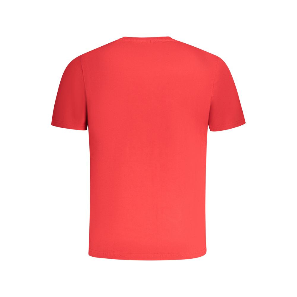 Red Cotton Men T-Shirt - ventzia