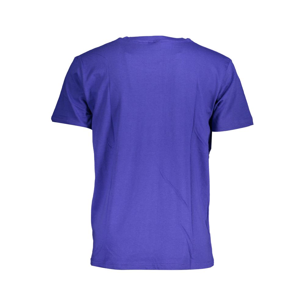 Blu Cotton Men T-Shirt - ventzia