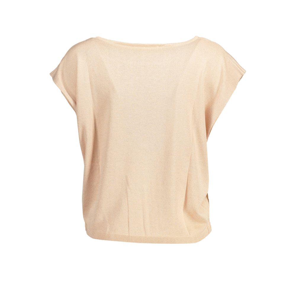 Pink Polyester Women Top - ventzia