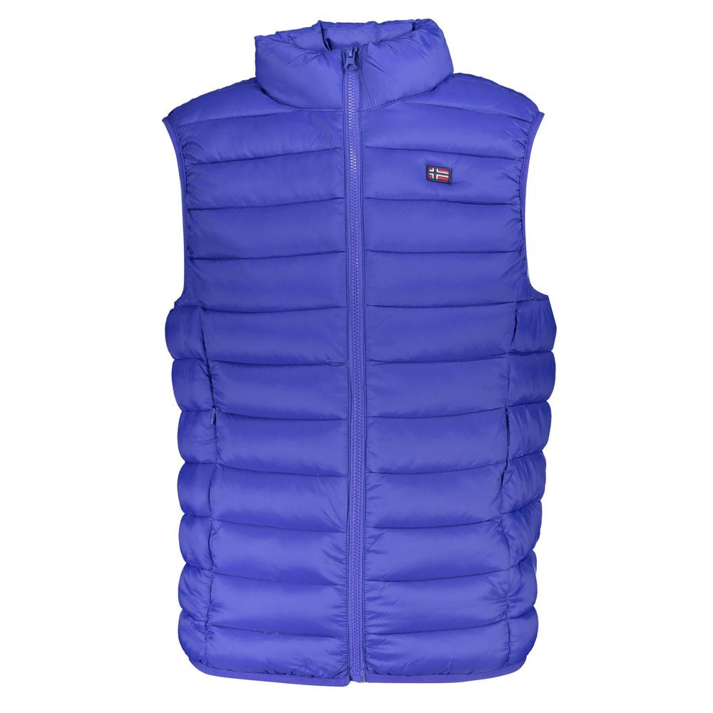 Blu Poliammide Men Vest - ventzia
