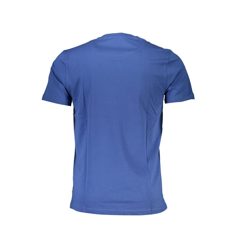 Blue Cotton Men T-Shirt