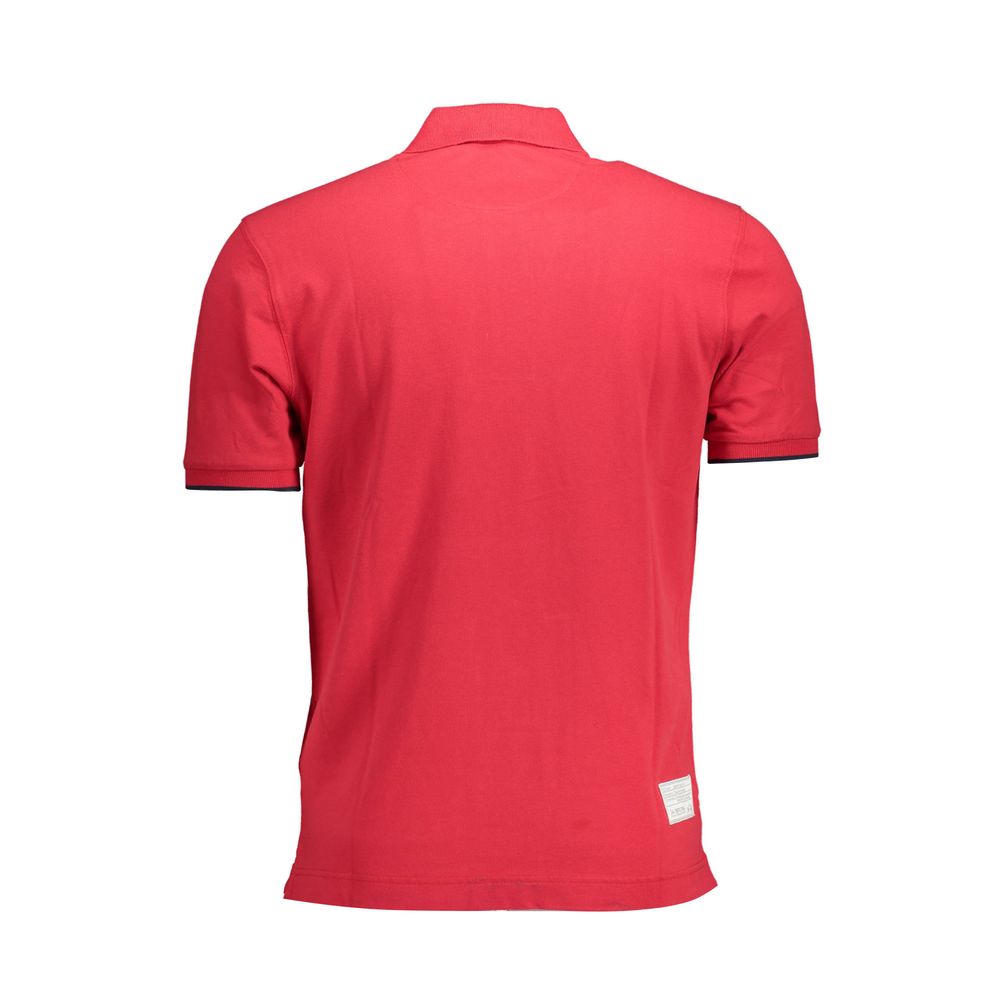 Red Cotton Polo T-Shirt - ventzia