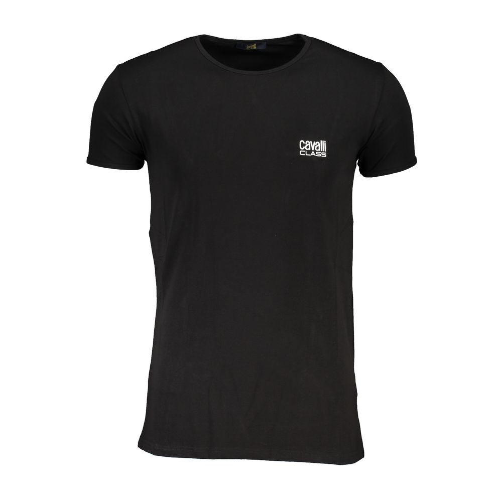 Black Cotton T-Shirt - ventzia