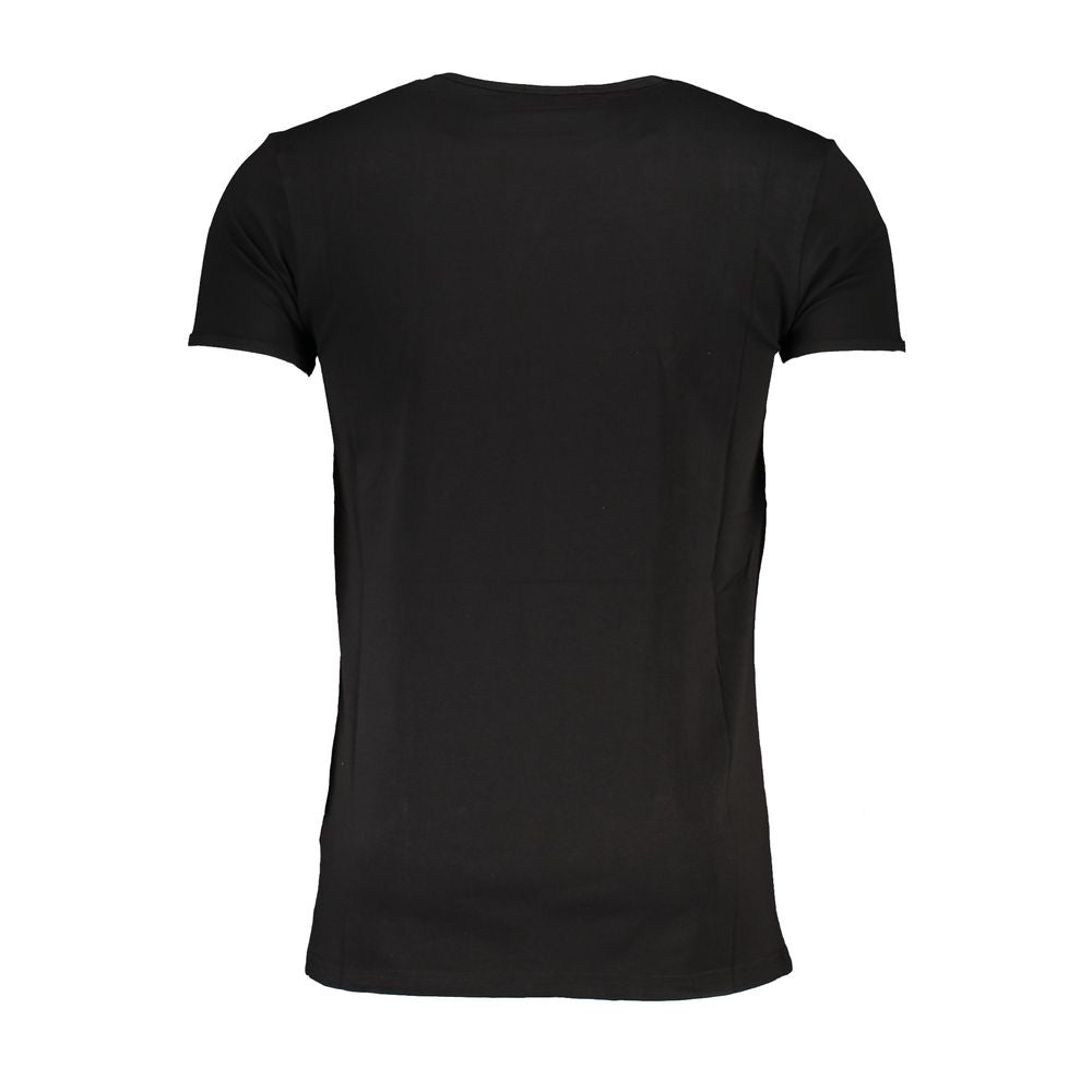 Black Cotton T-Shirt - ventzia
