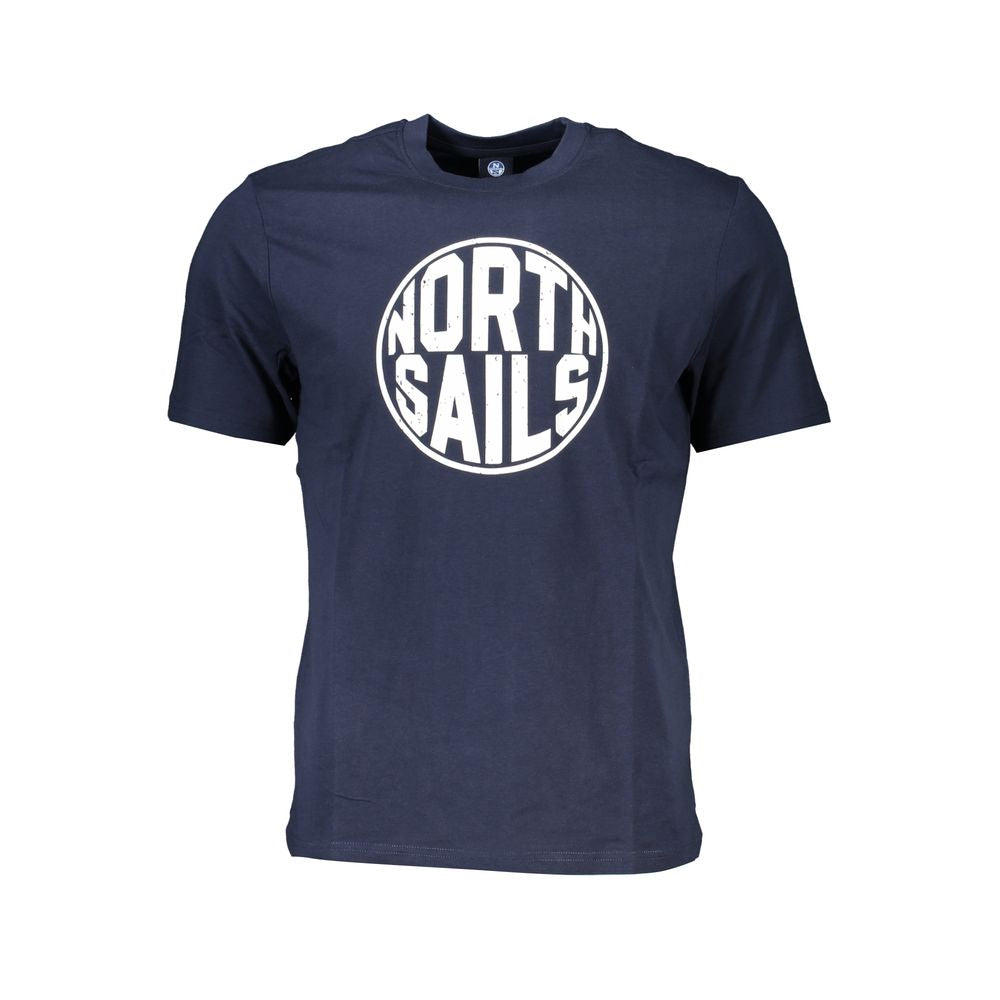 Blu Cotton Men T-Shirt - ventzia