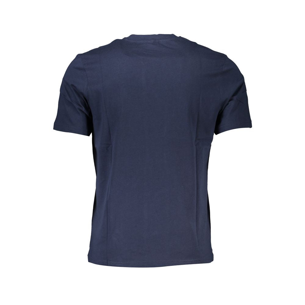 Blu Cotton Men T-Shirt - ventzia