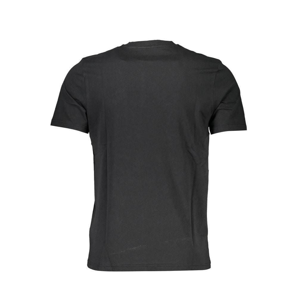 Black Cotton Men T-Shirt - ventzia