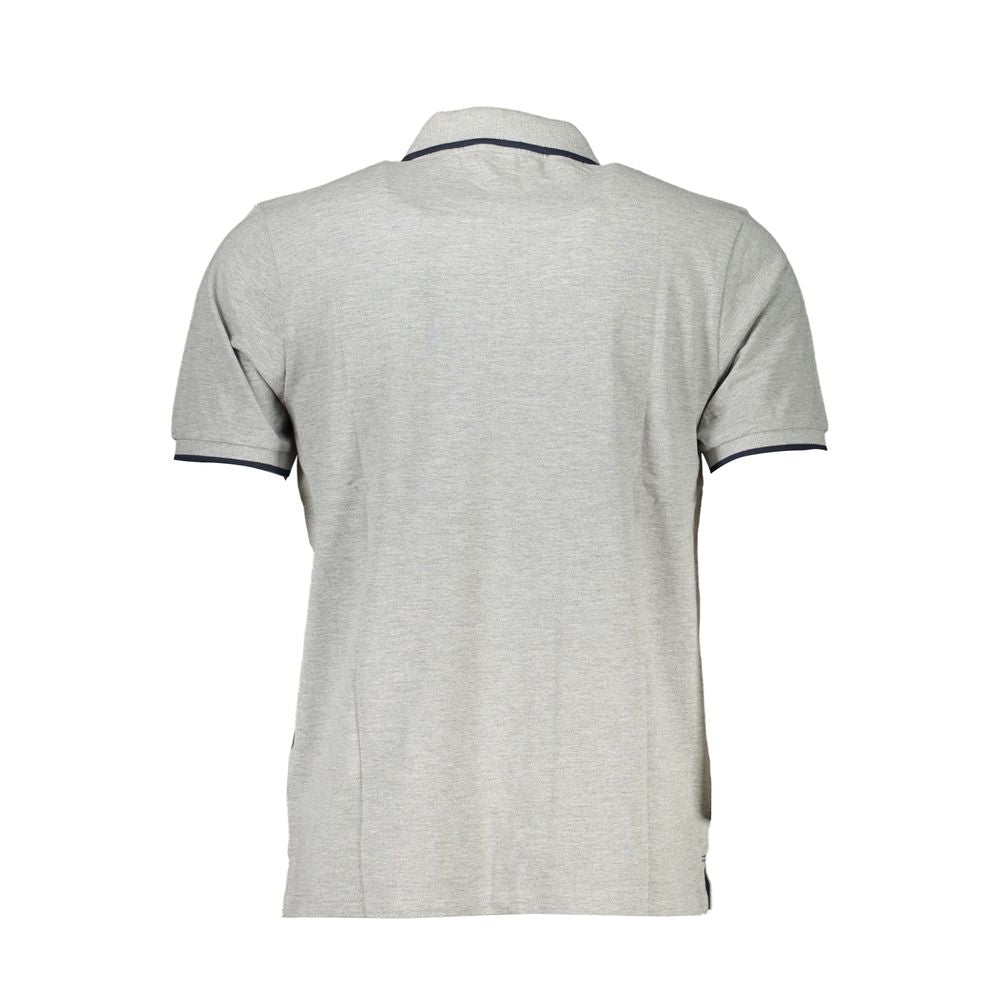 Grigio Cotton Mens Polo Shirt - ventzia
