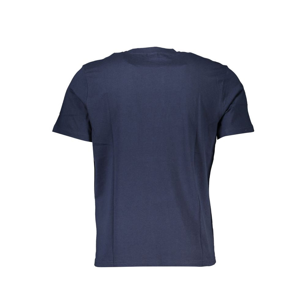 Blue Cotton Men T-Shirt - ventzia