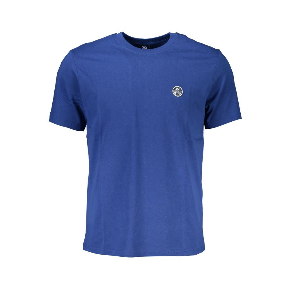 Blue Cotton Men's T-Shirt - ventzia