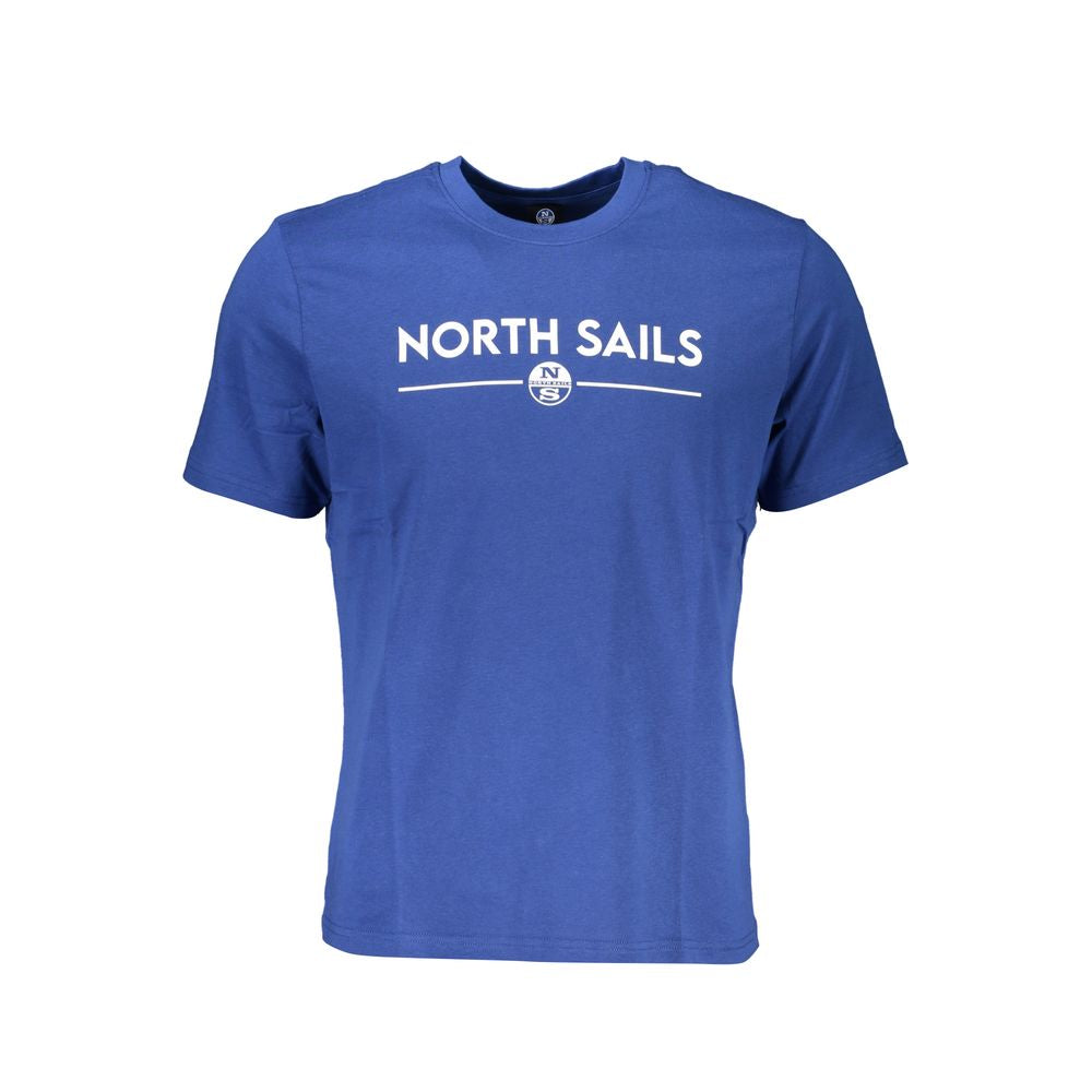 Blu Cotton Men T-Shirt - ventzia