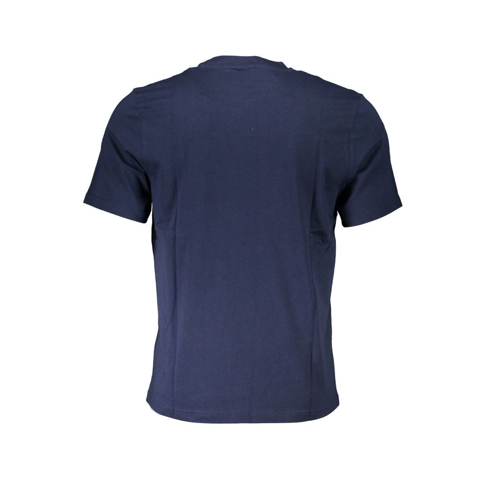 Blu Cotton Men T-Shirt - ventzia