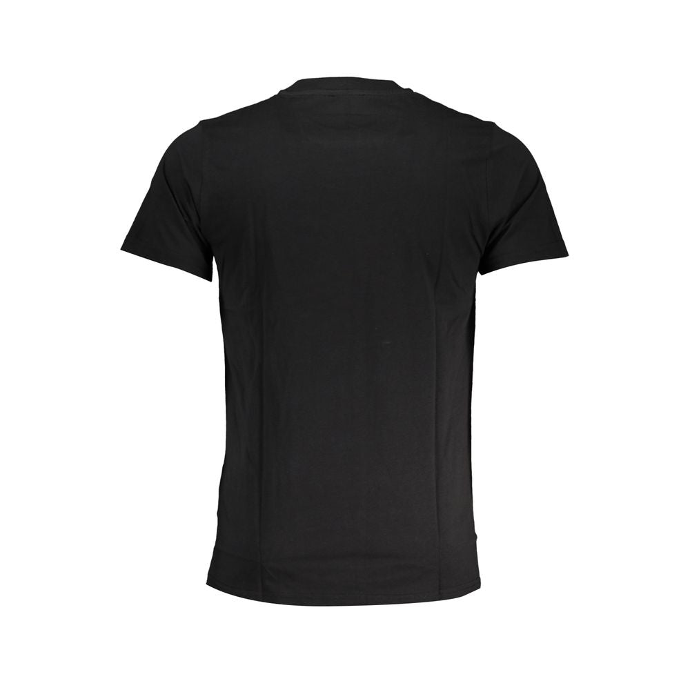 Black Cotton Men T-Shirt - ventzia
