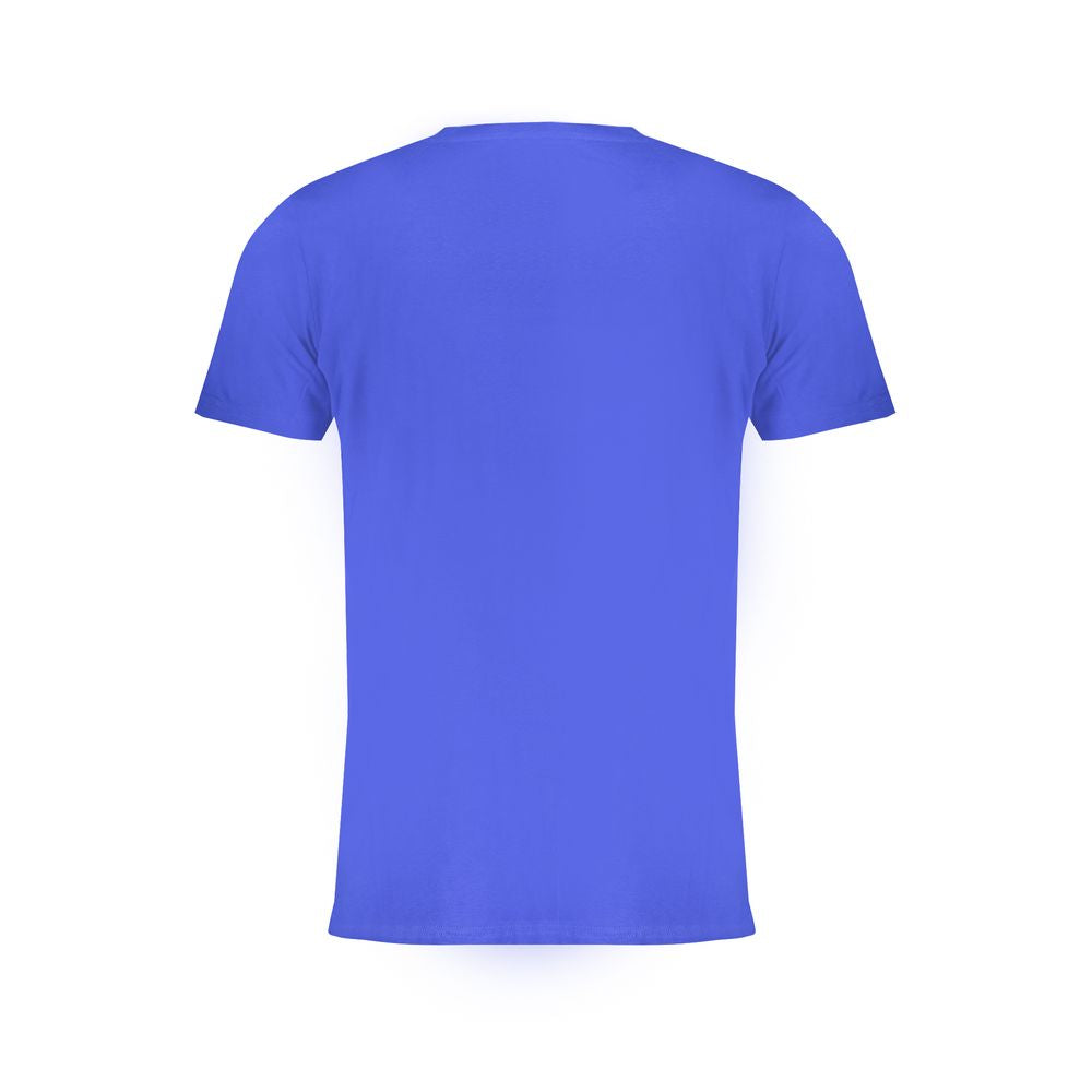 Blu Cotton Men T-Shirt - ventzia