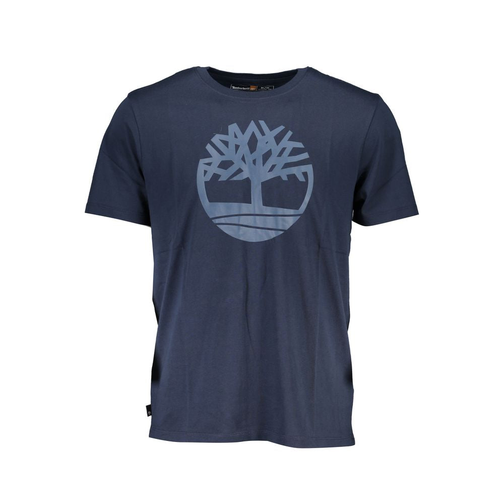 Blue Organic Cotton Men's T-Shirt - ventzia