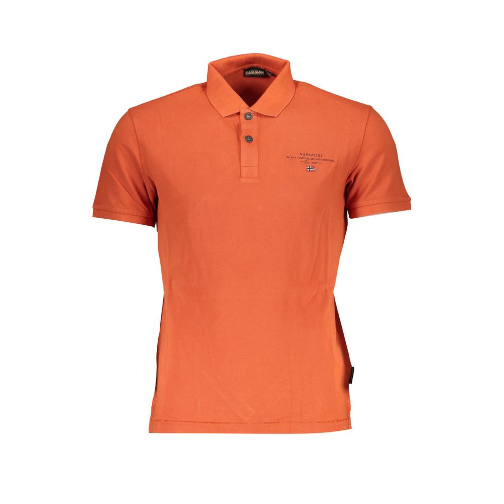 Arancione Cotton Men Polo - ventzia