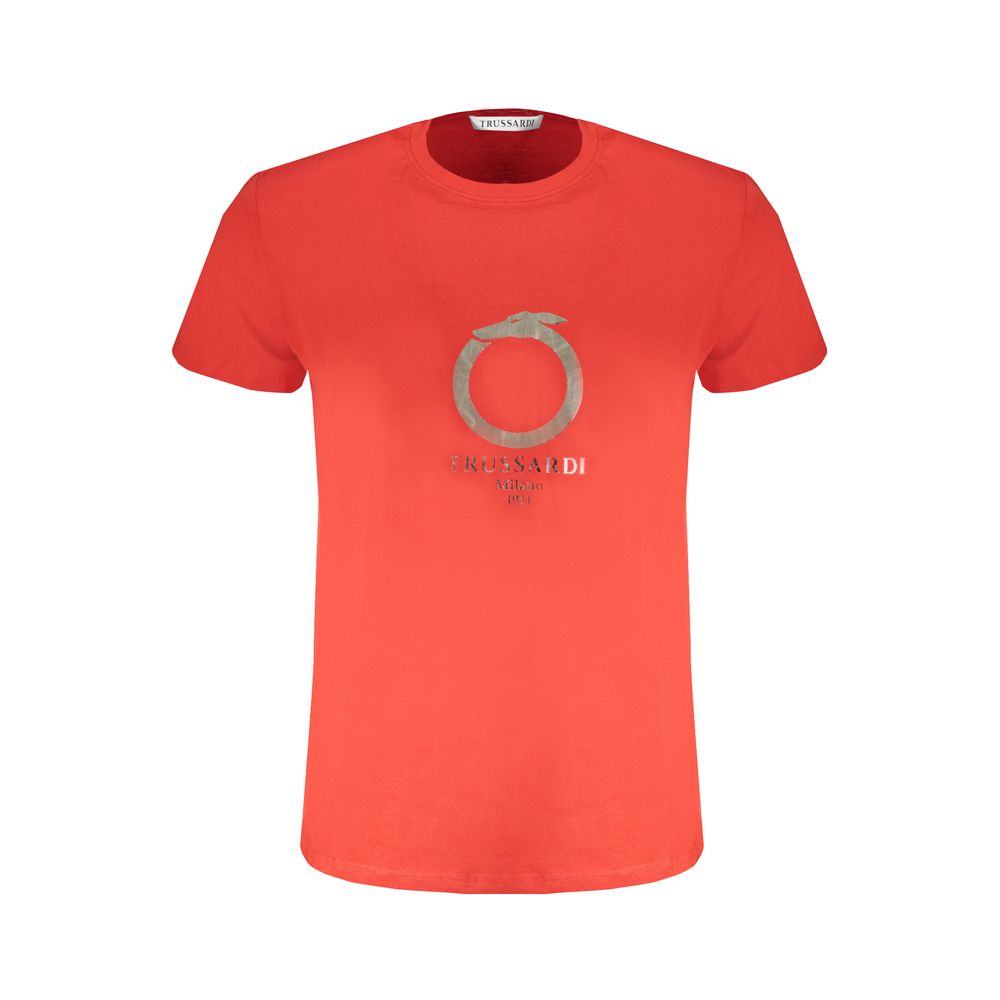 Red Cotton Men T-Shirt - ventzia