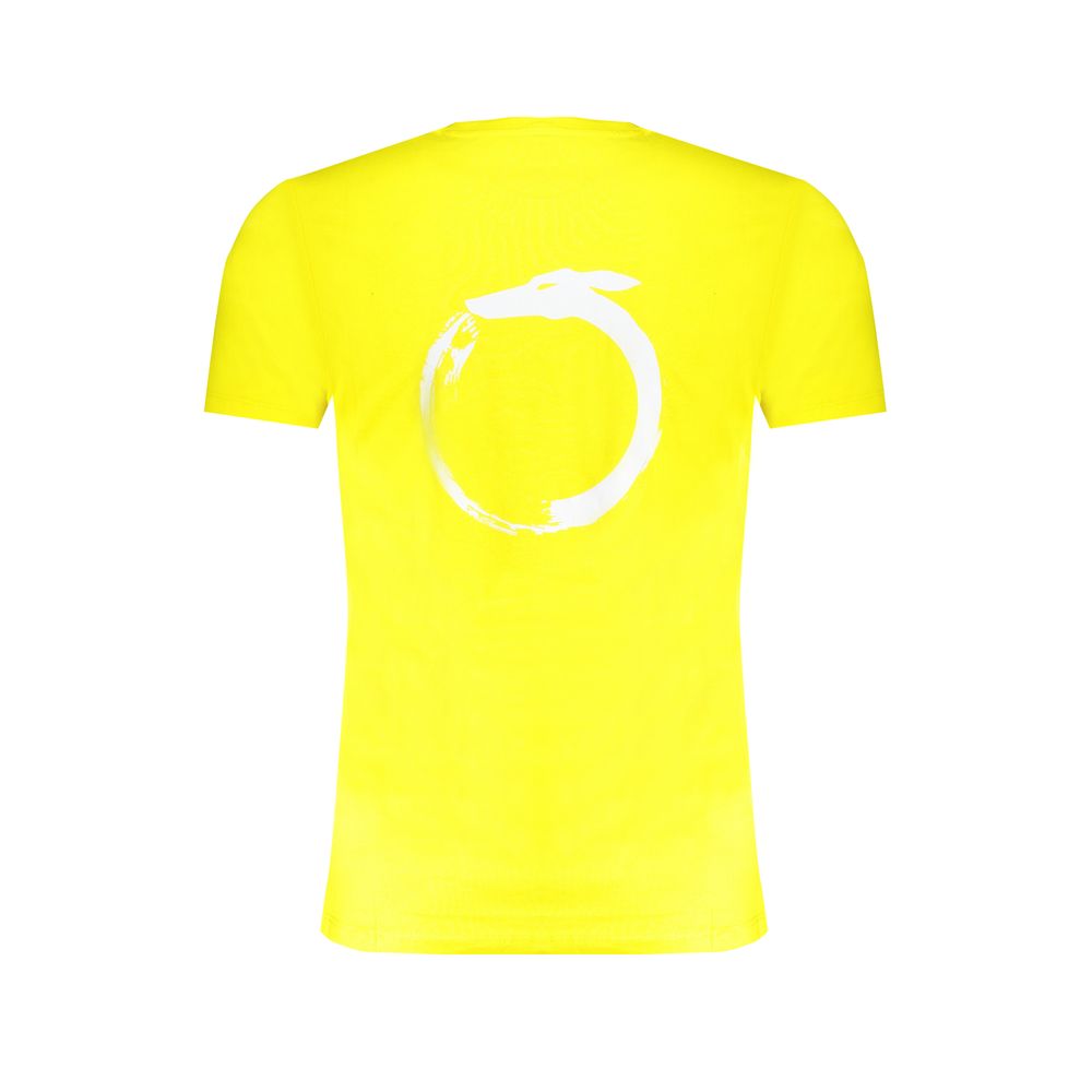 Yellow Cotton Men's T-Shirt - ventzia