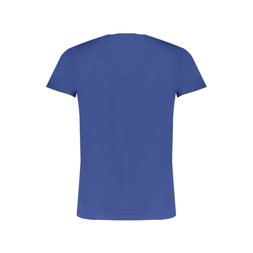 Blue Cotton Men's T-Shirt - ventzia