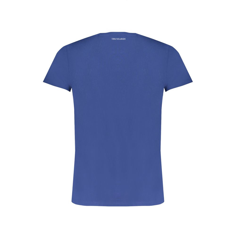 Blue Cotton Men T-Shirt - ventzia