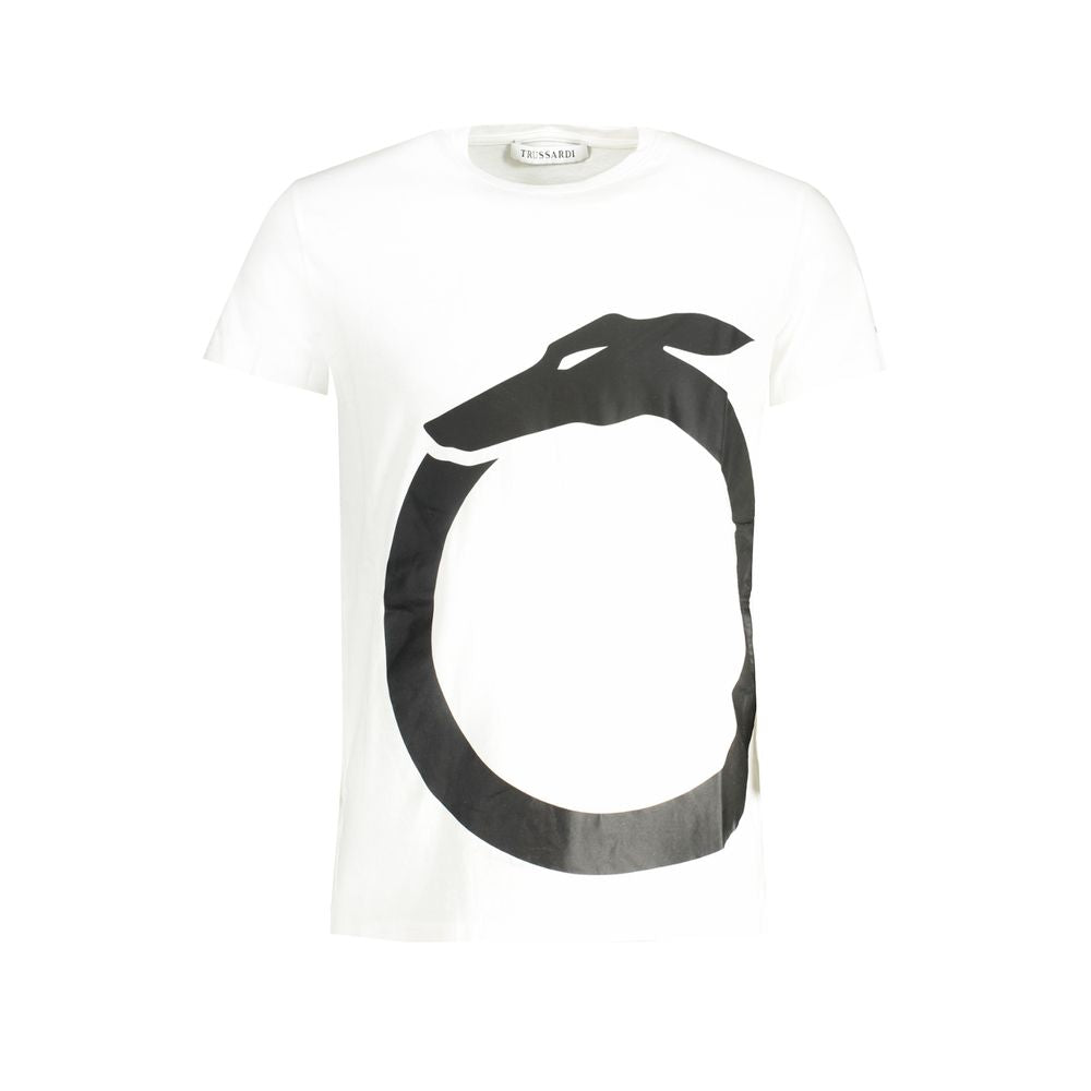 White Cotton Men's T-Shirt