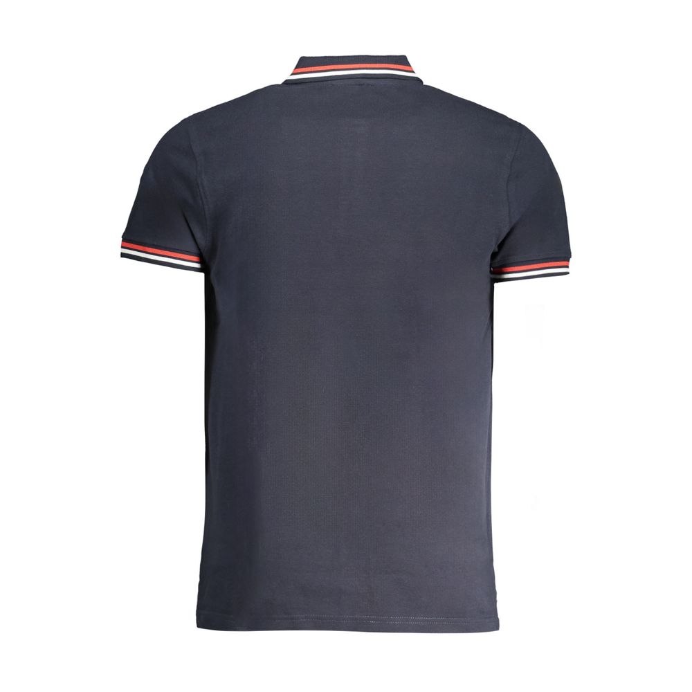 Navy Cotton Men Polo Shirt - ventzia